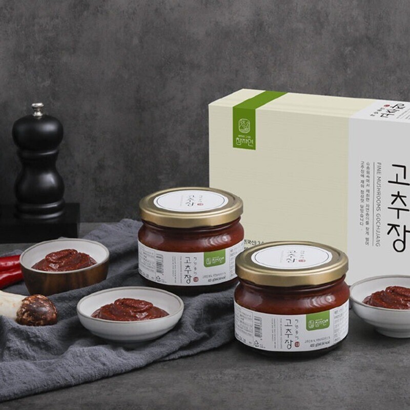 참자연영농조합법인,[참자연]자연송이고추장(유리병) 400g x 2